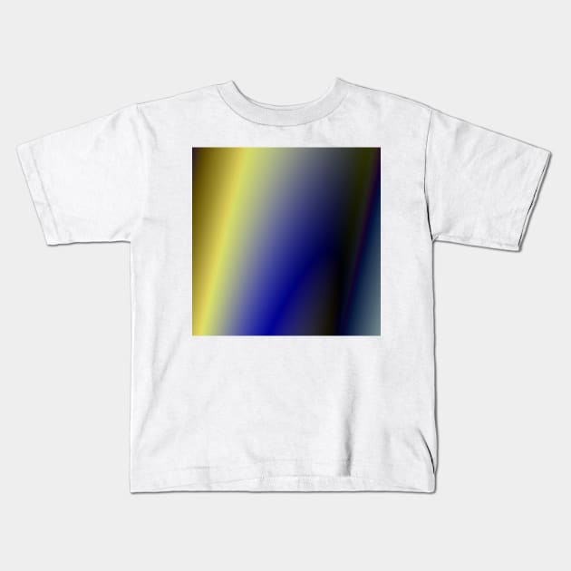 blue yellow white texture art Kids T-Shirt by creatilory